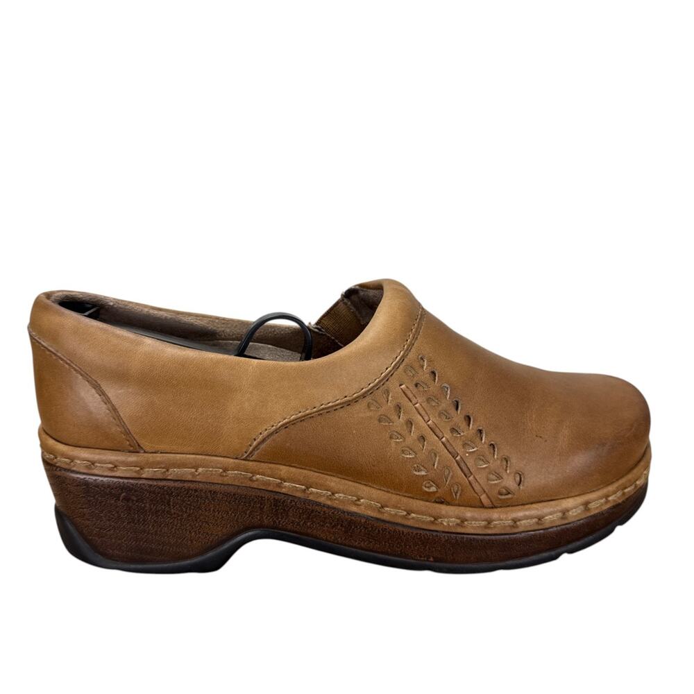 Klogs Leather Clogs Womens 8M Brown Comfort Slip Resistant Work Mule GranolaGirl